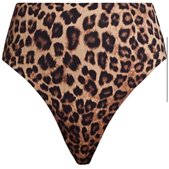 Good American Good Waist Reversible Leopard Swim Bottoms - Picture 3 of 16